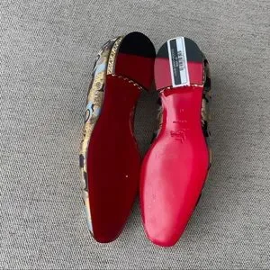 Christian Louboutin Dandy Chick Studded-Heel Jacquard Loafer Sz 41 Christian Louboutin Loafers Men main image 4